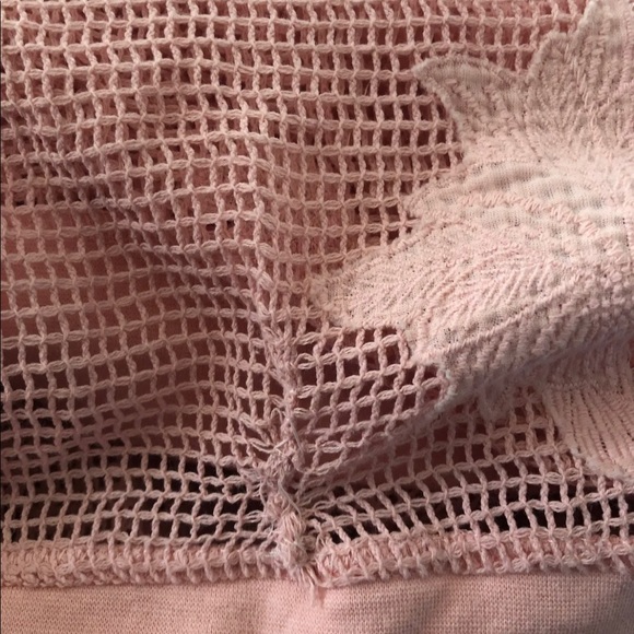 Target Art Class Pink Floral Crochet Net Long Sleeve Hoodie Girl’s XL 14-16 - Picture 4 of 10